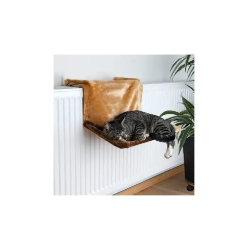 TRIXIE Viseći ležaj za radijator za mačke 45 × 24 × 31 cm smeđe